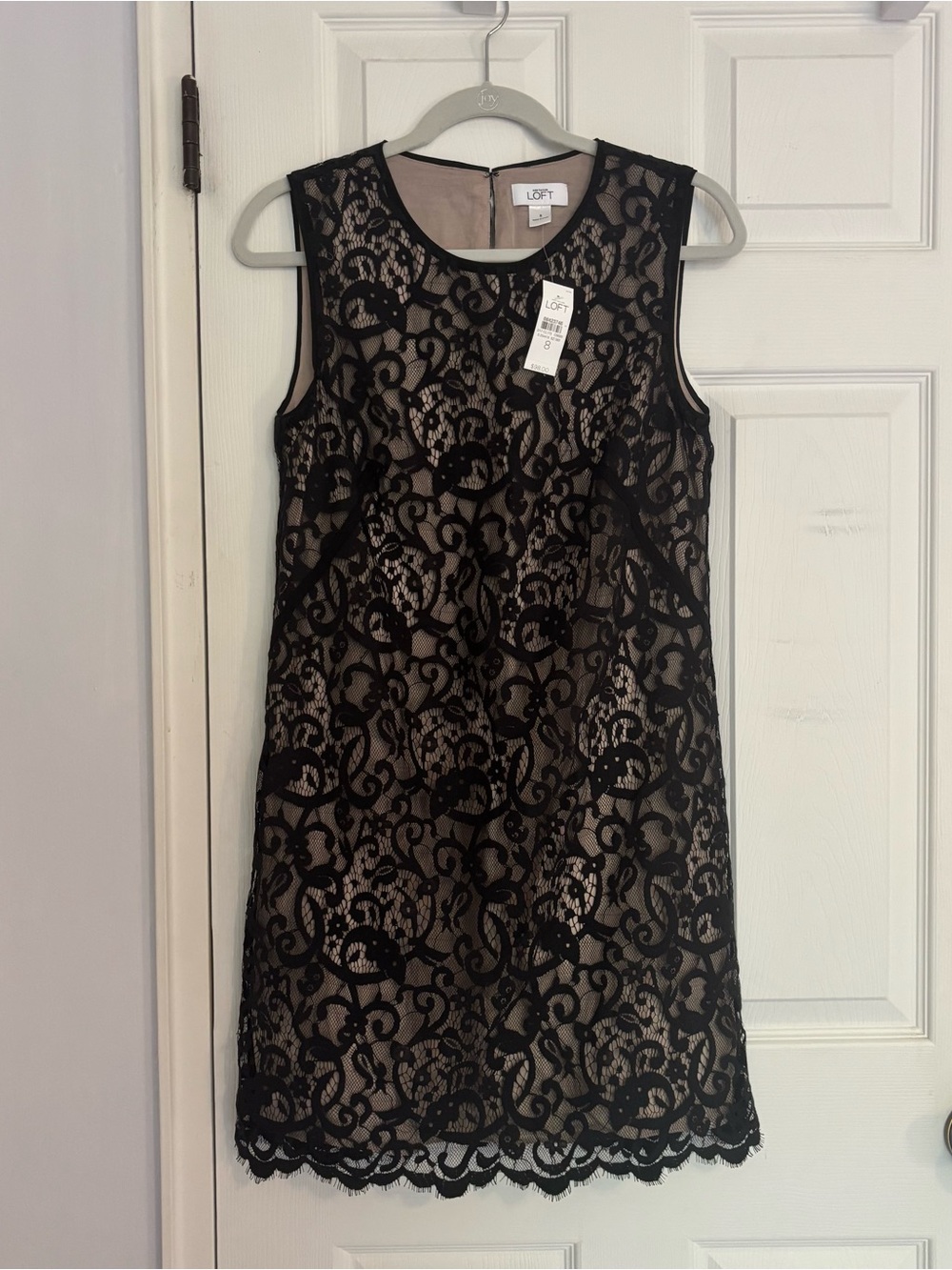 Ann Taylor LOFT Black Lace Sleeveless Dress